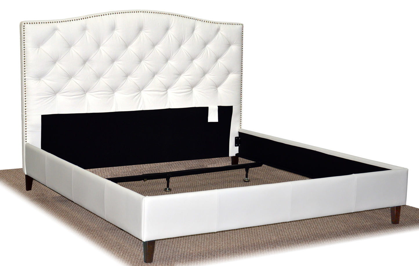 Alin Tufted Leather Bed